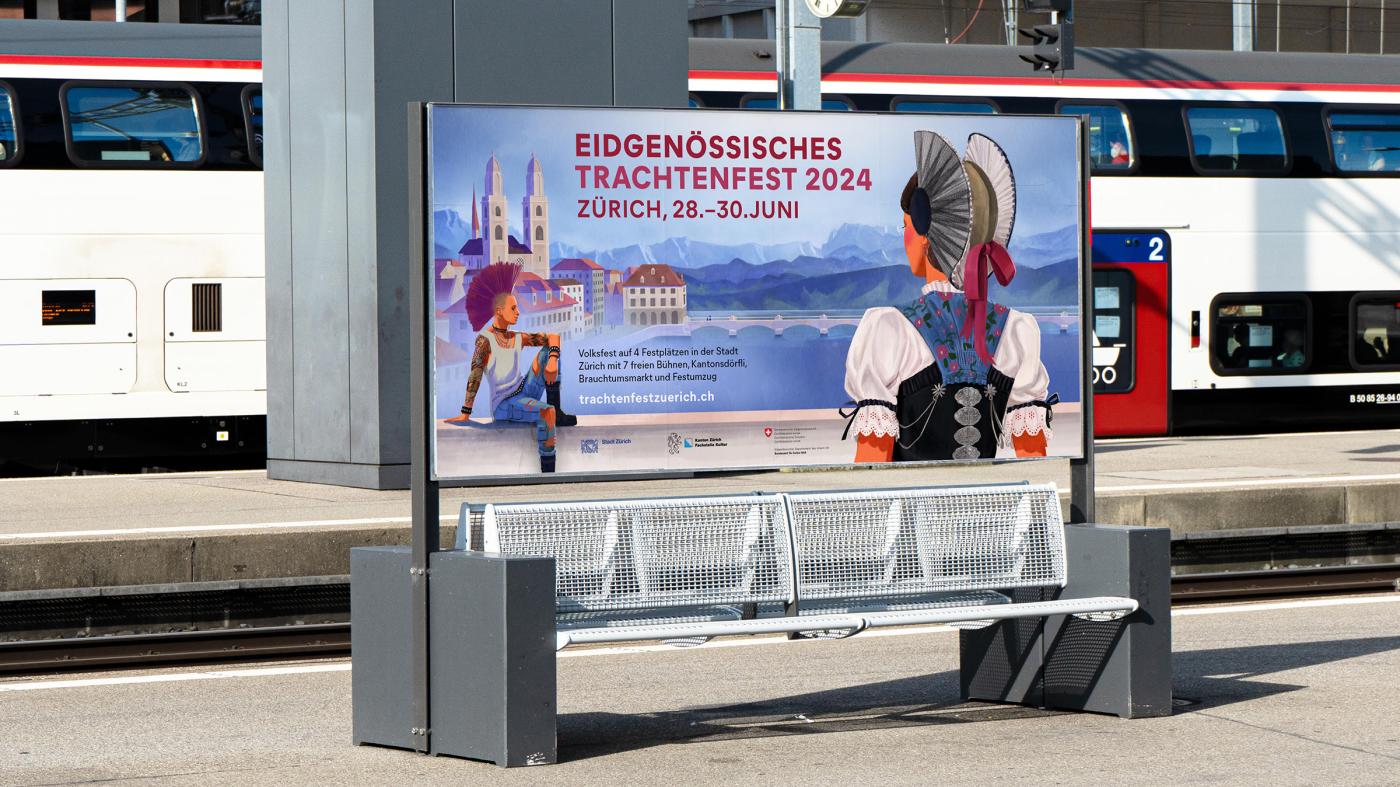 Kampagne für das eidgenössische Trachtenfest