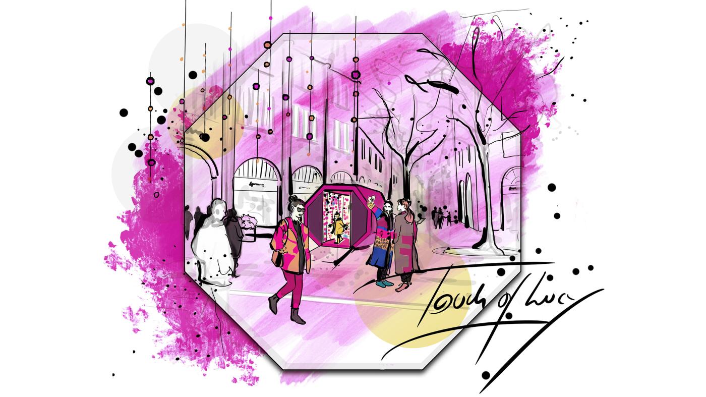 A Touch of Lucy: Konzeption und Realisation der begehbaren Installation